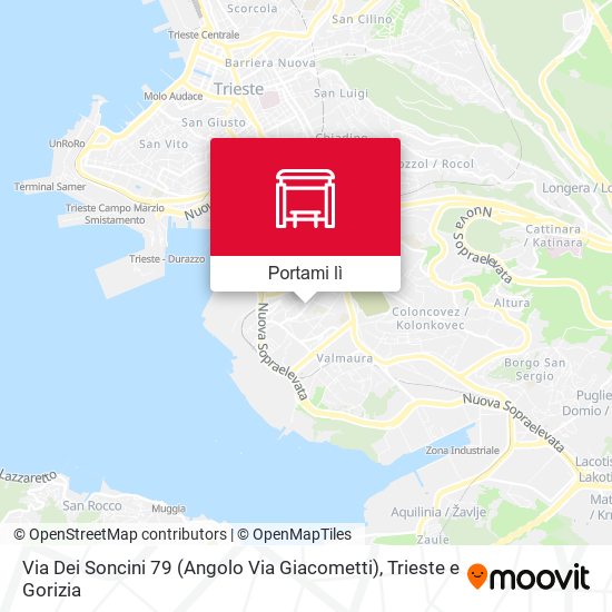 Mappa Via Dei Soncini 79 (Angolo Via Giacometti)