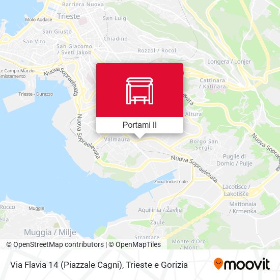 Mappa Via Flavia 14 (Piazzale Cagni)