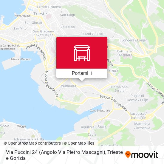 Mappa Via Puccini 24 (Angolo Via Pietro Mascagni)