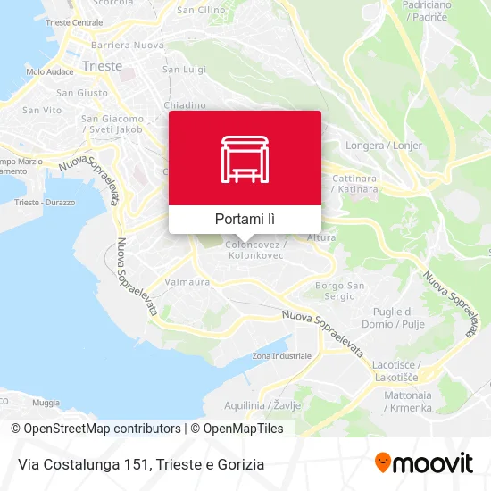 Mappa Via Costalunga 151