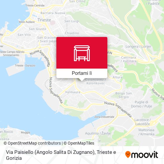 Mappa Via Paisiello (Angolo Salita Di Zugnano)