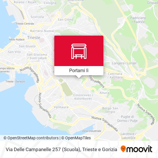 Mappa Via Delle Campanelle 257 (Scuola)