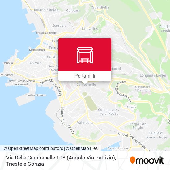 Mappa Via Delle Campanelle 108 (Angolo Via Patrizio)