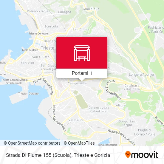 Mappa Strada Di Fiume 155 (Scuola)