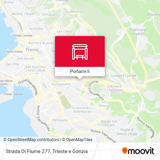 Mappa Strada Di Fiume 277