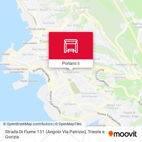 Mappa Strada Di Fiume 131 (Angolo Via Patrizio)