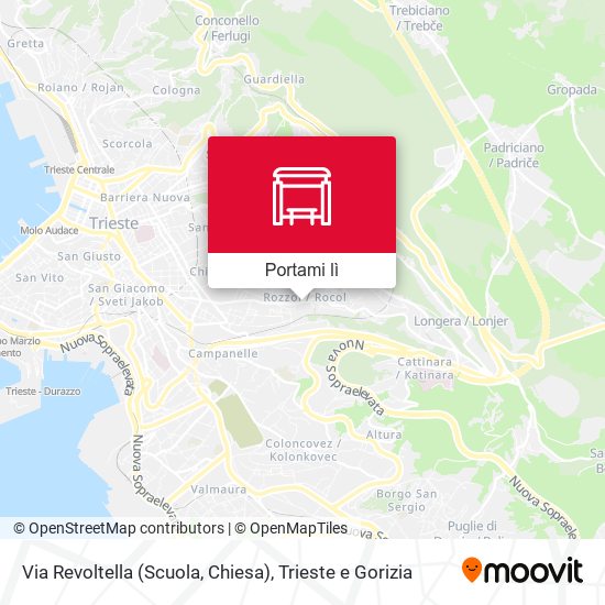 Mappa Via Revoltella (Scuola, Chiesa)