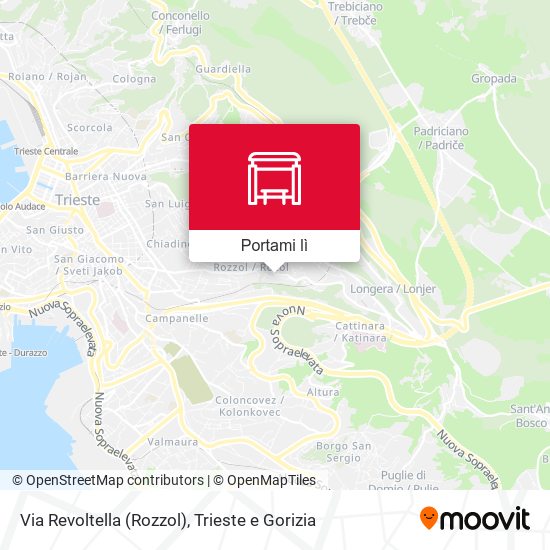 Mappa Via Revoltella (Rozzol)