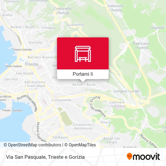 Mappa Via San Pasquale