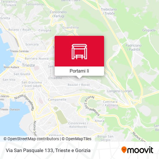 Mappa Via San Pasquale 133