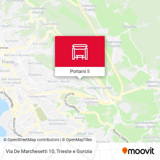 Mappa Via De Marchesetti 10
