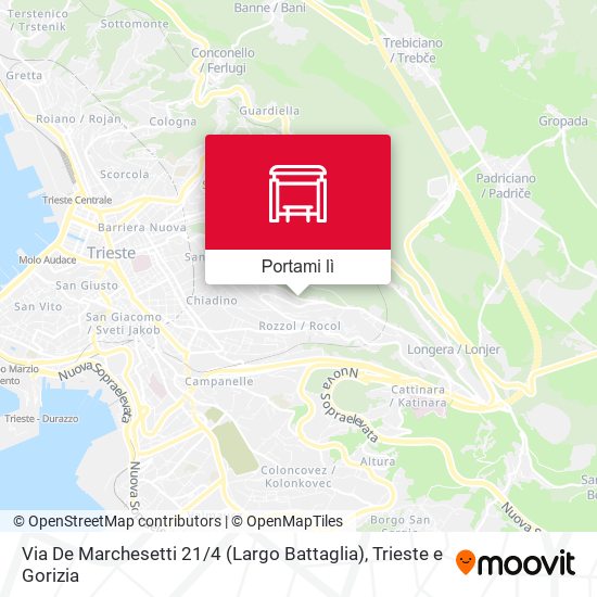 Mappa Via De Marchesetti 21 / 4 (Largo Battaglia)