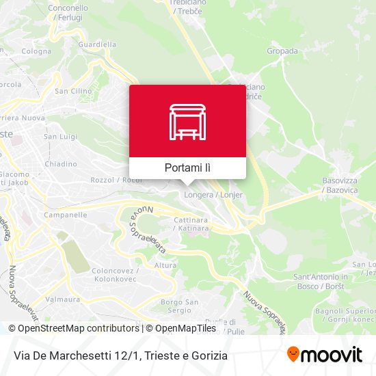 Mappa Via De Marchesetti 12/1