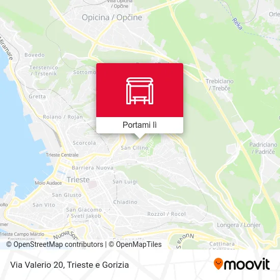 Mappa Via Valerio 20