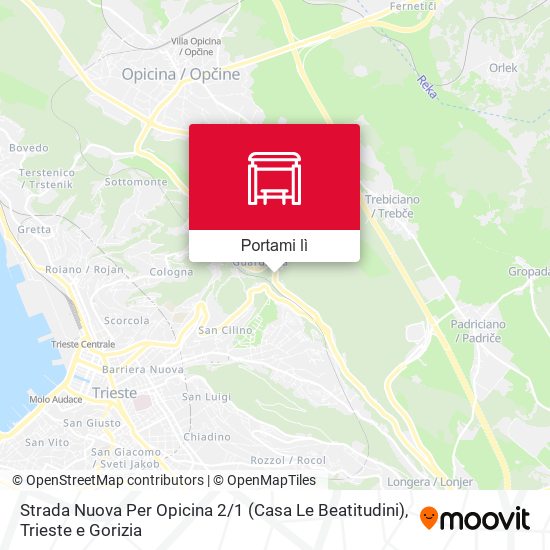 Mappa Strada Nuova Per Opicina 2 / 1 (Casa Le Beatitudini)