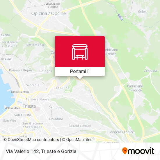 Mappa Via Valerio 142