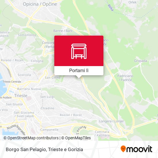 Mappa Borgo San Pelagio