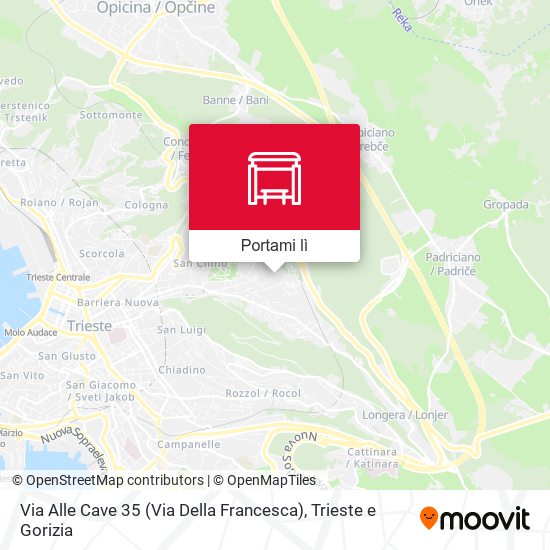 Mappa Via Alle Cave 35 (Via Della Francesca)