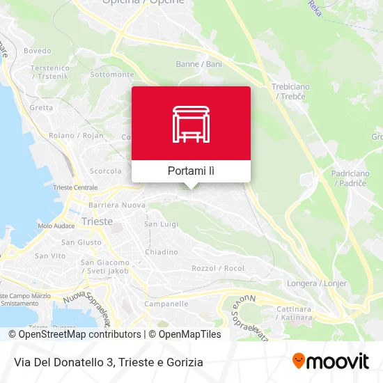 Mappa Via Del Donatello 3