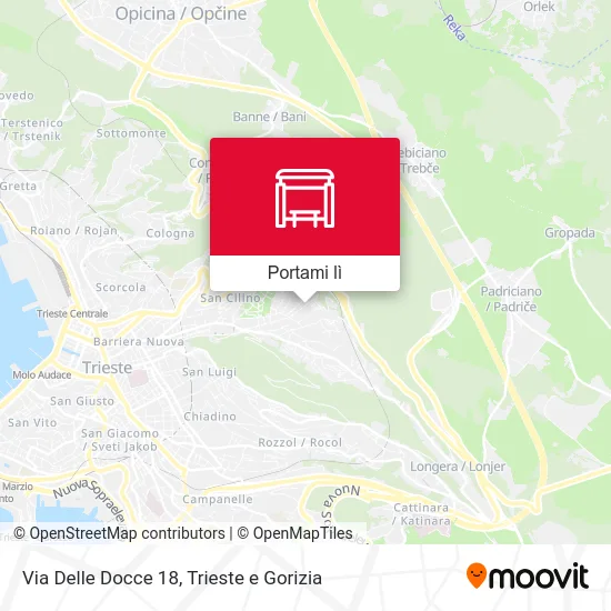 Mappa Via Delle Docce 18