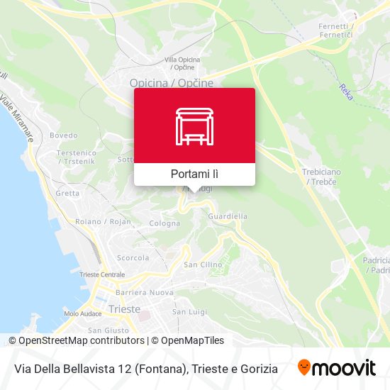 Mappa Via Della Bellavista 12 (Fontana)