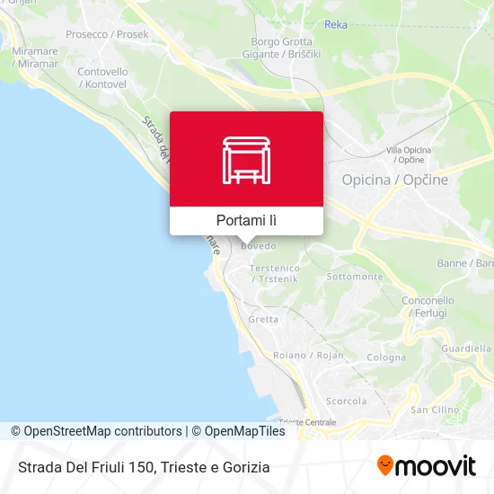 Mappa Strada Del Friuli 150
