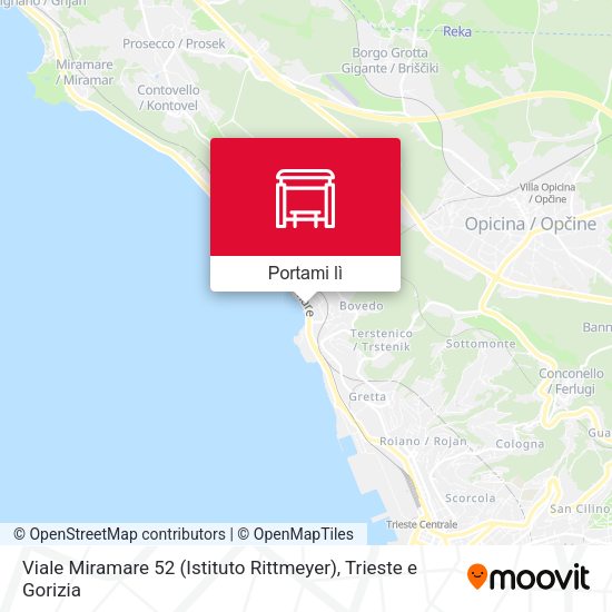Mappa Viale Miramare 52 (Istituto Rittmeyer)