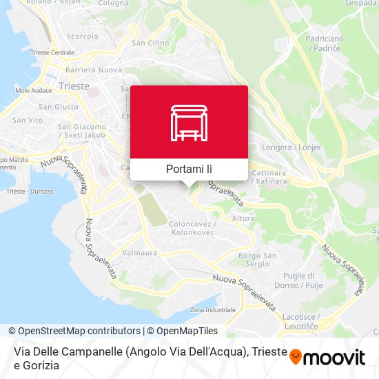 Mappa Via Delle Campanelle (Angolo Via Dell'Acqua)