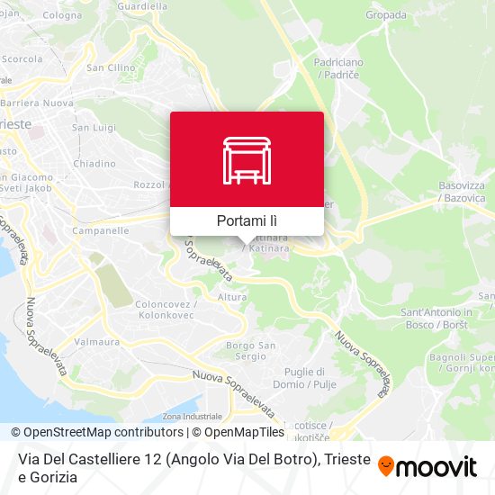 Mappa Via Del Castelliere 12 (Angolo Via Del Botro)