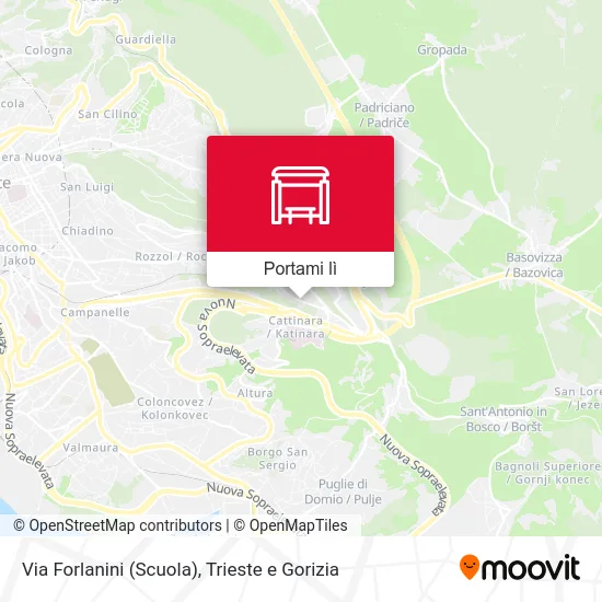 Mappa Via Forlanini (Scuola)