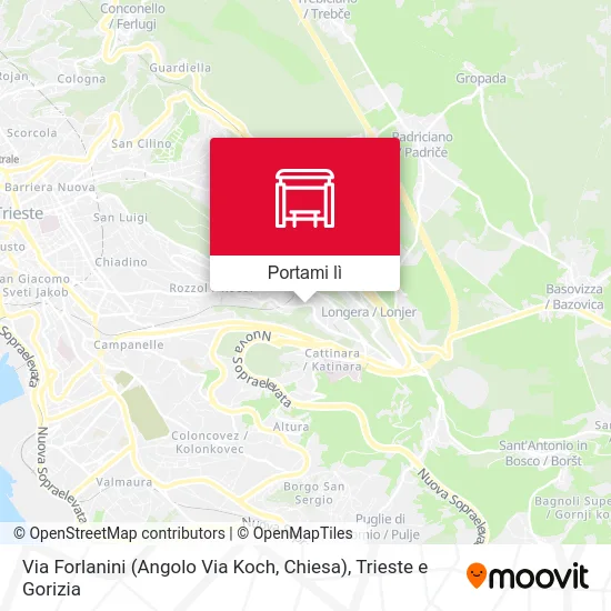 Mappa Via Forlanini (Angolo Via Koch, Chiesa)