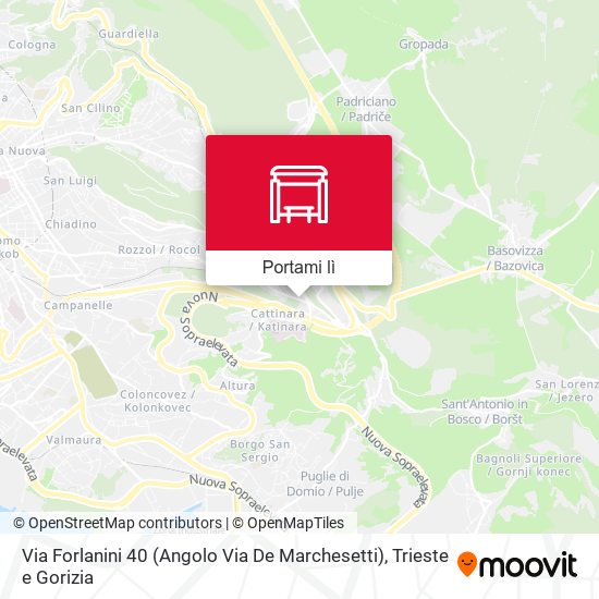 Mappa Via Forlanini 40 (Angolo Via De Marchesetti)