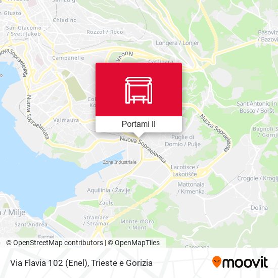 Mappa Via Flavia 102 (Enel)