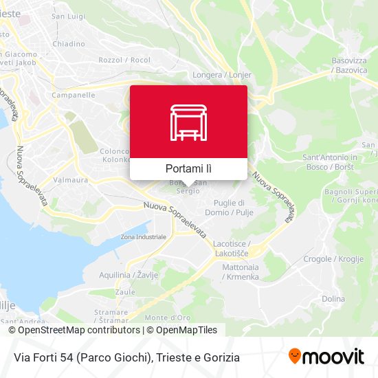 Mappa Via Forti 54 (Parco Giochi)