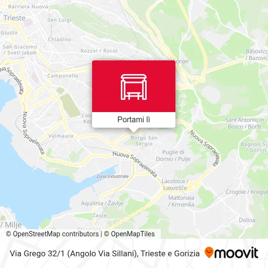 Mappa Via Grego 32 / 1 (Angolo Via Sillani)