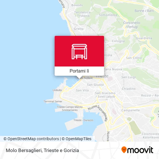Mappa Molo Bersaglieri