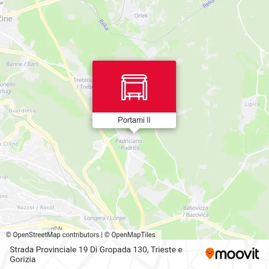 Mappa Strada Provinciale 19 Di Gropada 130