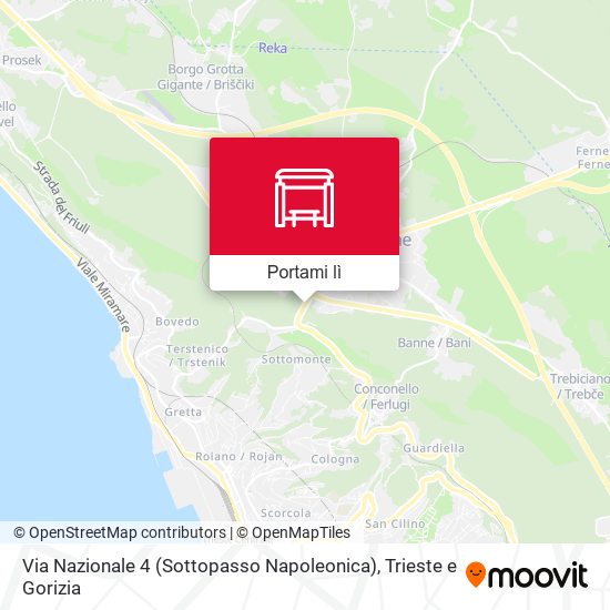 Mappa Via Nazionale 4 (Sottopasso Napoleonica)
