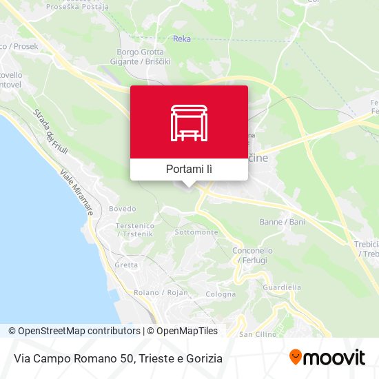 Mappa Via Campo Romano 50