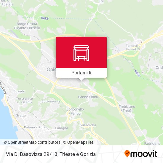 Mappa Via Di Basovizza 29/13