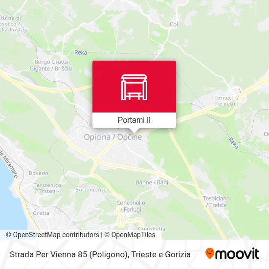 Mappa Strada Per Vienna 85 (Poligono)