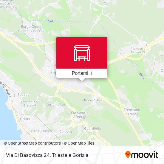 Mappa Via Di Basovizza 24