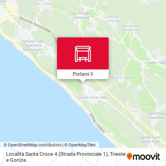 Mappa Località Santa Croce 4 (Strada Provinciale 1)