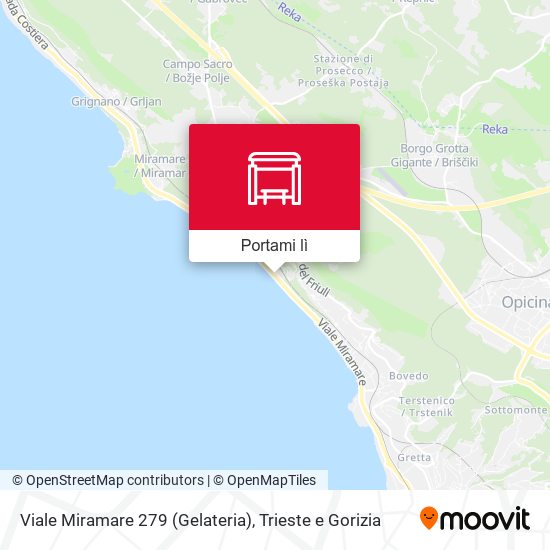 Mappa Viale Miramare 279 (Gelateria)