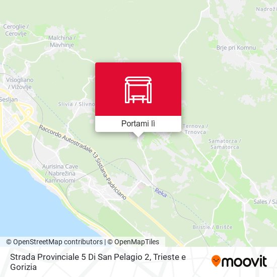 Mappa Strada Provinciale 5 Di San Pelagio 2