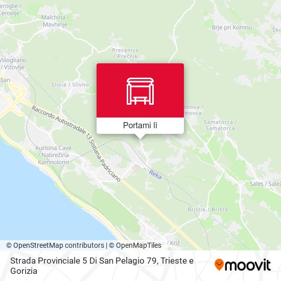 Mappa Strada Provinciale 5 Di San Pelagio 79