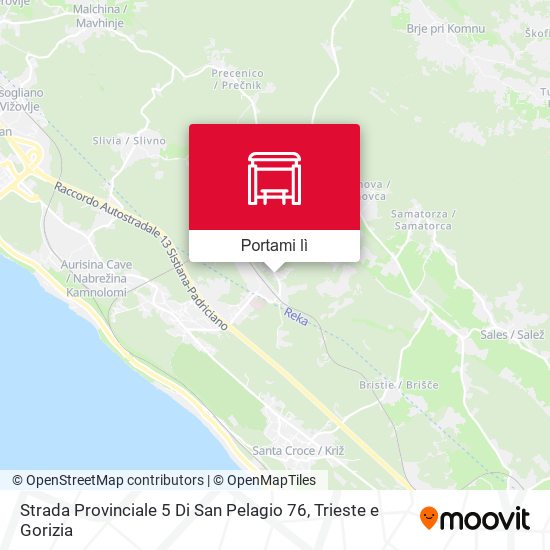 Mappa Strada Provinciale 5 Di San Pelagio 76