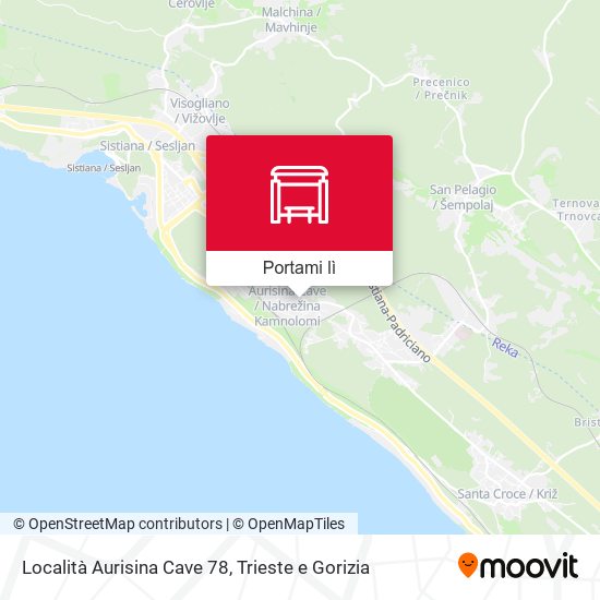 Mappa Località Aurisina Cave 78
