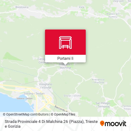 Mappa Strada Provinciale 4 Di Malchina 26 (Piazza)