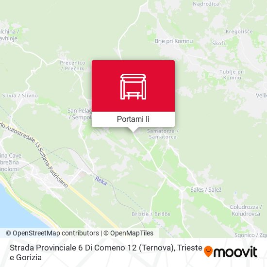 Mappa Strada Provinciale 6 Di Comeno 12 (Ternova)